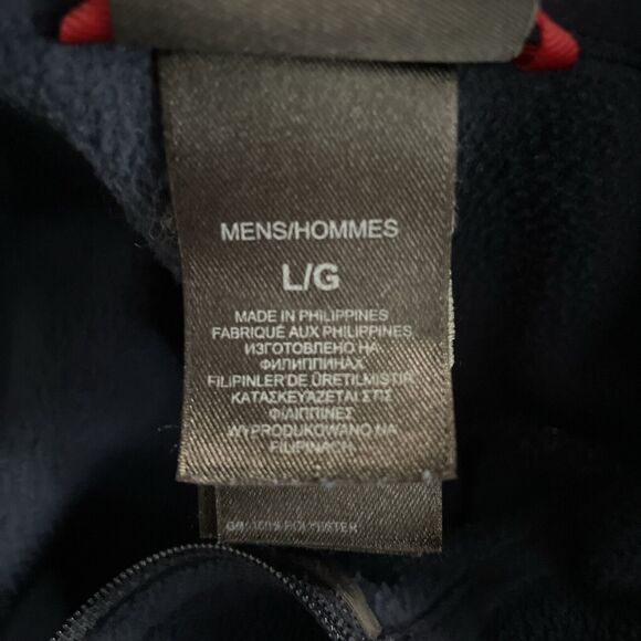 The North Face Large Fleece 1/4 Zip Blue Pullover Men's L Midweight Polartec - Picture 4 of 8